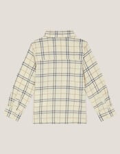 Check Print Shirt, Natural (STONE), large