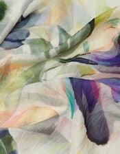 Aimee Lou Large Floral Silk Scarf, , large