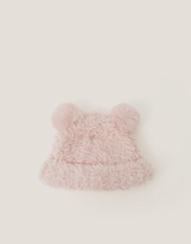 Baby Bear Hat & Mitten Set, Pink (PINK), large