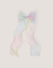 Long Ombr&eacute; Bow Hair Clip, , large