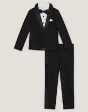 Luca 4-Piece Tuxedo Suit, Black (BLACK), large