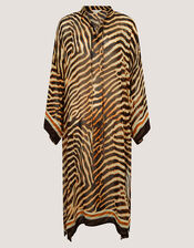Clarissa Animal Print Midi Kaftan, , large