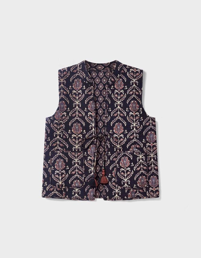 East Jesi Print Quilted Gliet, Multi (MULTI), large