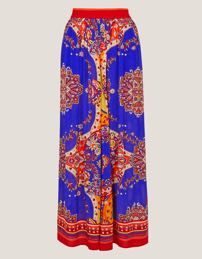 Padma Printed Palazzo Trousers, Blue (COBALT), large