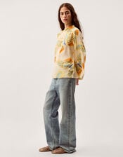 Clemence Aurelie Butterfly Top, Ivory (IVORY), large