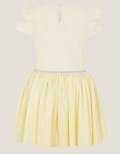 Unicorn Embellished Plisse Disco Dress, Ivory (IVORY), large