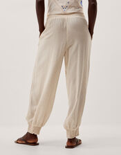 Reese Linen Blend Balloon Trousers, Natural (NATURAL), large
