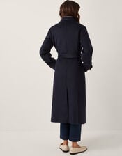 Harriet Funnel Doubled Breasted Coat, Blue (NAVY), large