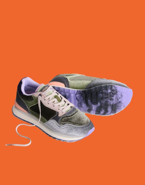 Hoff City Emerald Velvet Trainers, Multi (MULTI), large