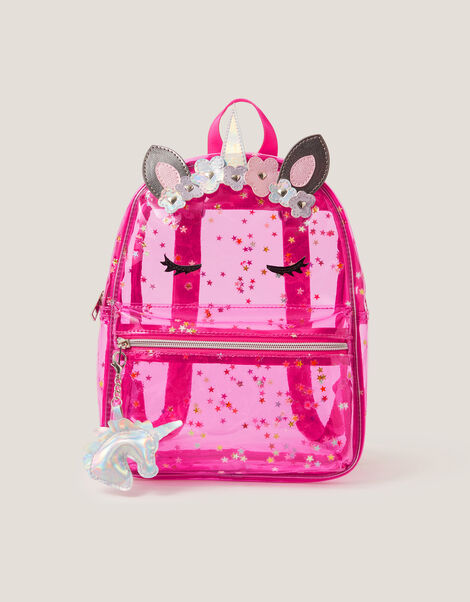 Clear Unicorn Backpack, , large