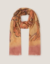 Hermione Floral Lightweight Scarf, , large
