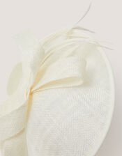 Lynelle Bow Disc Fascinator, Ivory (IVORY), large
