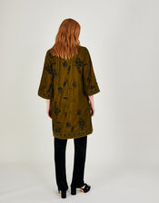 Ashley Embroidered Kimono, Green (OLIVE), large