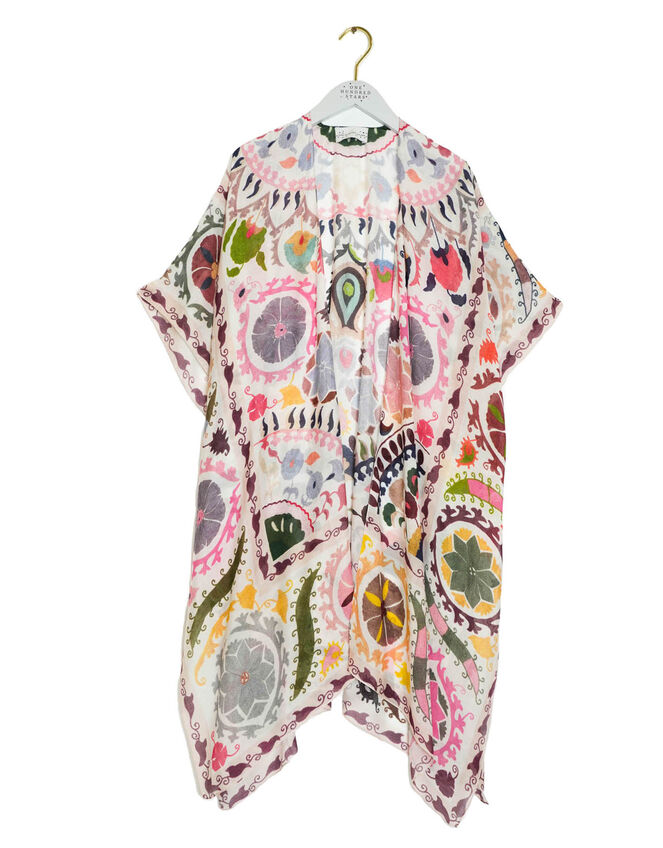 One Hundred Stars Susani Print Kimono, , large