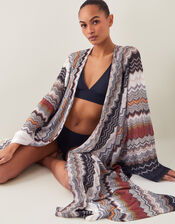 Ava Crochet Beach Cover Up, Brown (CHOCOLATE), large