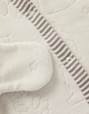 Polar Bear Sleepsuit, White (WHITE), large