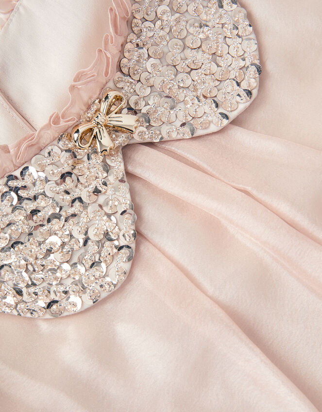 Nicolette Beaded Collar Party Dress, Gold (GOLD), large