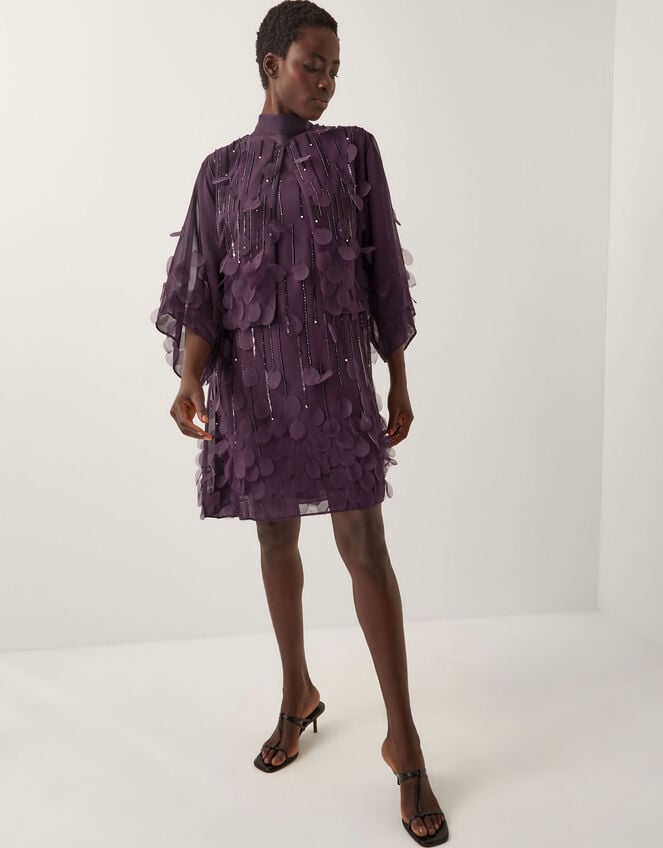 Cassidy Sparkle Appliqu&eacute; Jacket, Purple (PURPLE), large