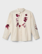 East Liya Embroidered Shirt, Camel (BEIGE), large