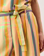 Clemence Elodie Stripe Wide Leg Trousers, Multi (MULTI), large