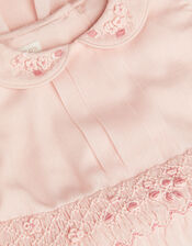 Baby Romee Puff Sleeve Embroidered Party Dress, Pink (PALE PINK), large