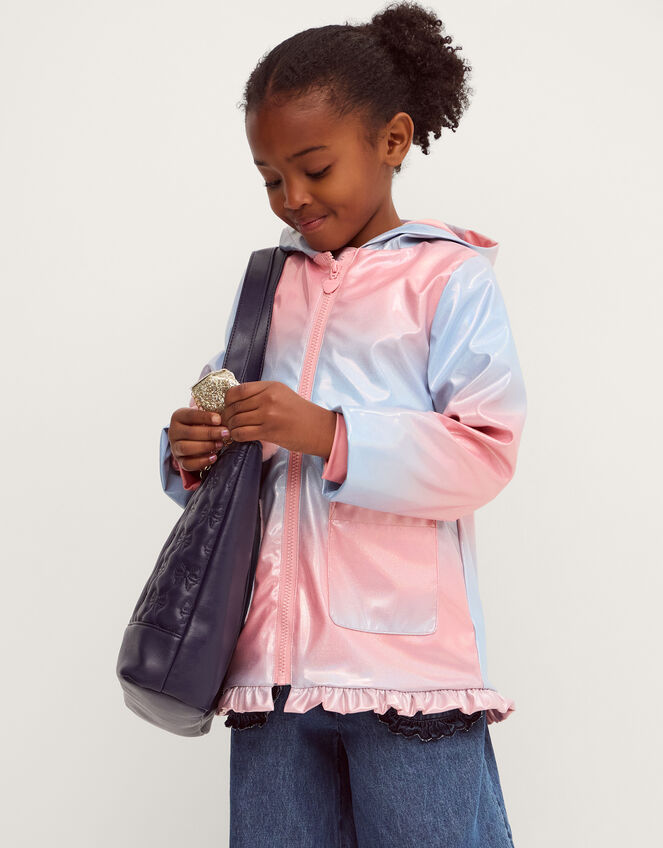 Ombr&eacute; Shimmer Raincoat, Pink (PINK), large