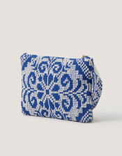 Janine Floral Tapestry Clutch Bag, , large