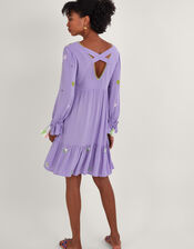 Premium Embroidered Kaftan Dress in LENZING&trade; ECOVERO&trade;, Purple (LILAC), large