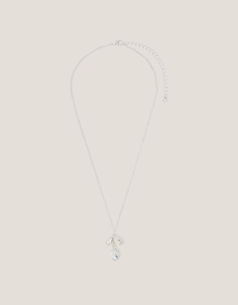 Teardrop Gemstone Pendant Necklace, , large