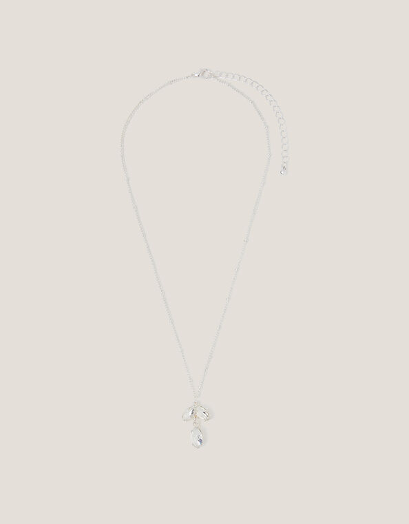 Teardrop Gemstone Pendant Necklace, , large