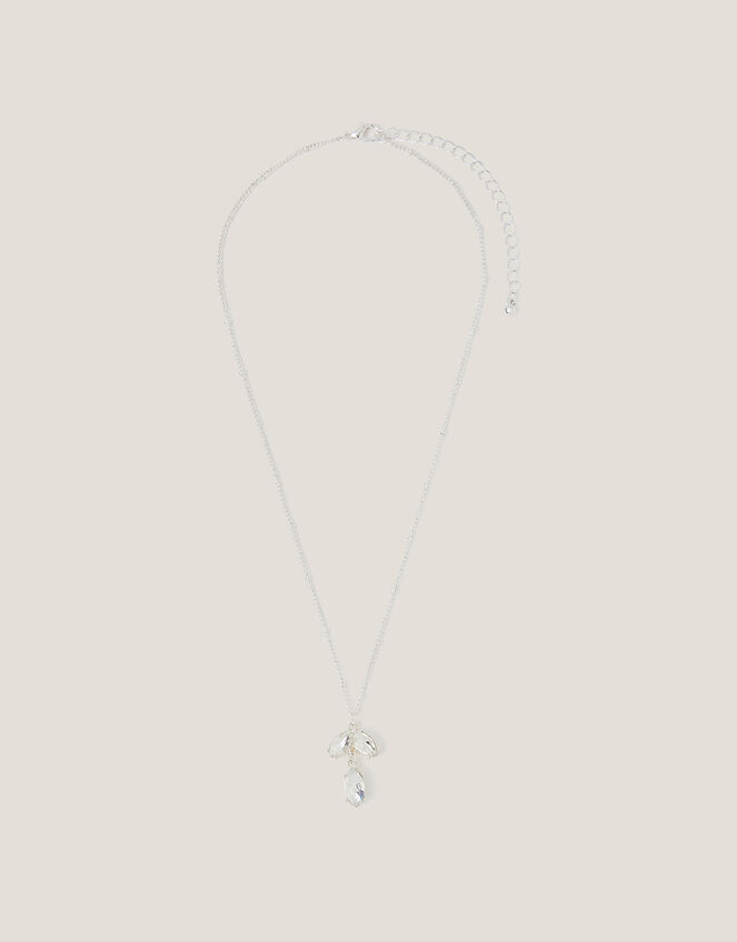 Teardrop Gemstone Pendant Necklace, , large