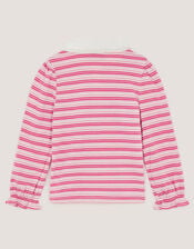 Mon Cheri Stripe Top, Pink (PINK), large