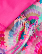 Rainbow Shell UPF50+ Rash Vest Swim Set, Pink (PINK), large