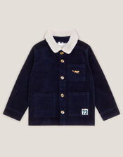 Corduroy Shirt Jacket, Blue (NAVY), large