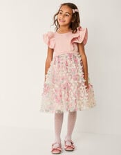 Aisha 2-in-1 Appliqu&eacute; Ruffle Party Dress, Multi (MULTI), large