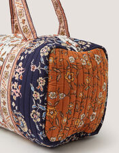 Ines Floral Patchwork Quilted Weekend Bag, , large