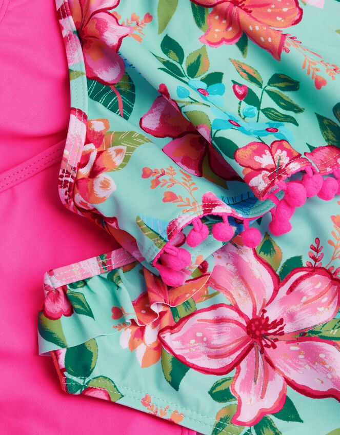 2-Pack Floral & Plain Bikini Sets, Multi (MULTI), large