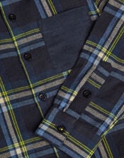 Check Print Shirt, Blue (BLUE), large