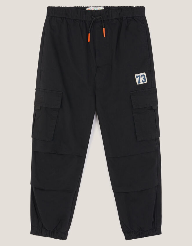 Lined Cargo Trousers, Black (BLACK), large