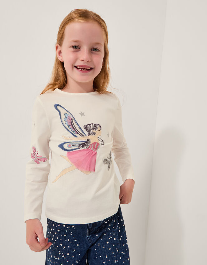 Fairy Long Sleeve Top, Ivory (IVORY), large