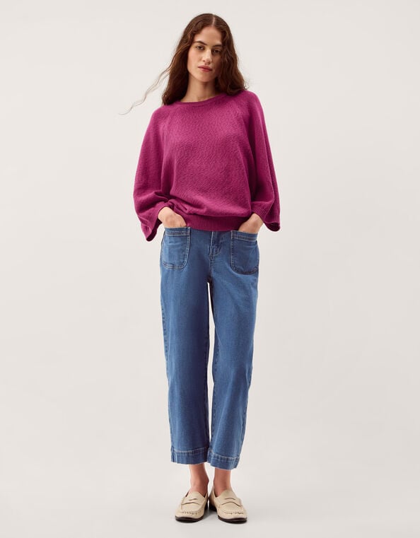 Codie &frac34; Sleeve Sweater, Pink (PINK), large