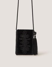Dori Embroidered Phone Bag, , large