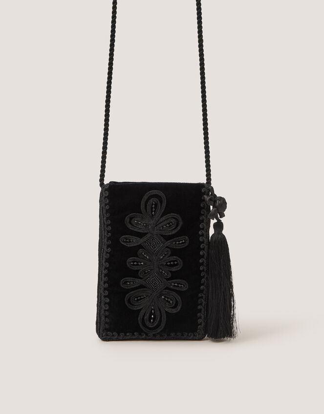 Dori Embroidered Phone Bag, , large