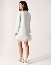 Andrea Feather Wedding Dress, Ivory (IVORY), large