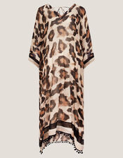 Adra Leopard Print Kaftan, , large