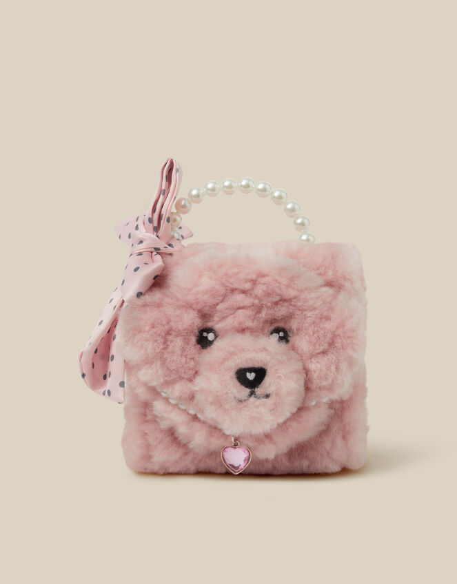 Fluffy Poodle Bow Bag, , large