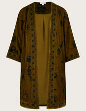 Ashley Embroidered Kimono, Green (OLIVE), large
