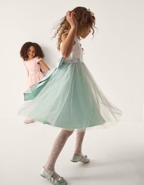 Tulle Bridesmaid Dress, Green (SAGE), large