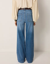 Maison Hotel Giuletta Wide Leg Jeans, Blue (BLUE), large