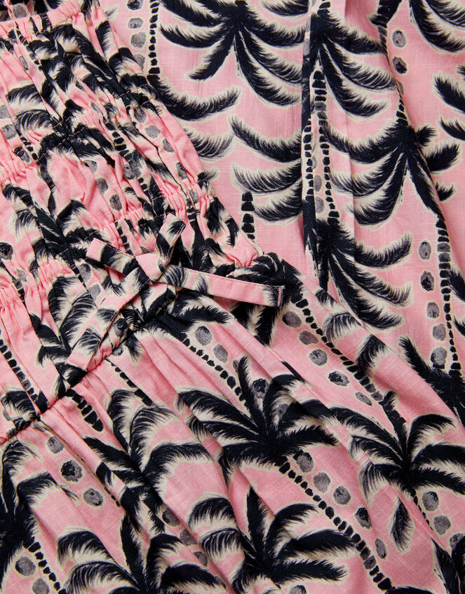 Palm Print Strappy Jumpsuit, Pink (PINK), large